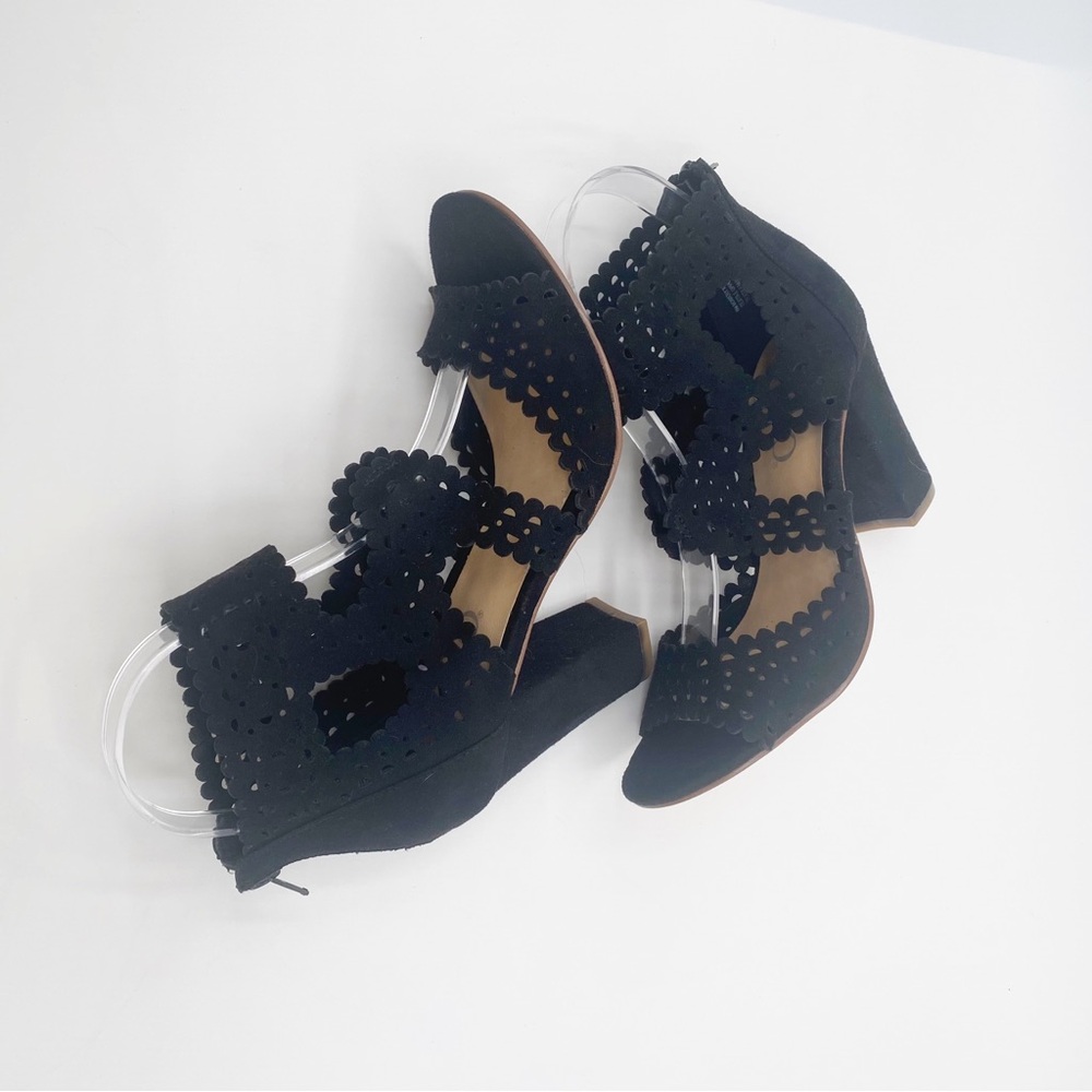 XOXO Elegant Black Women's Sandals Stylish Fancy Elegant Sophistication Size 6 - Picture 5 of 10